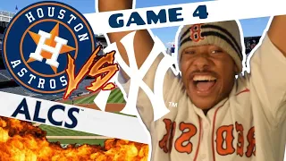 SWEPT || ASTROS VS YANKEES FAN REACTION GAME 4 ALCS