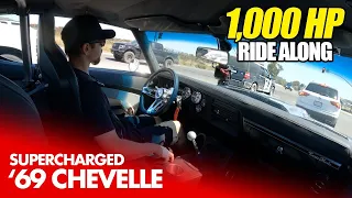 1,000HP POV Ride Along in a 1969 Supercharged Chevelle RestoMod