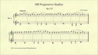 Czerny, 100 Progressive Studies, Op 139, No 2