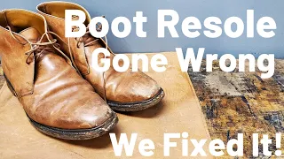 A BAD Resole Job on These Crockett & Jones Chukka Boots | We Refurbish Them Correctly