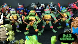 TMNT Playmates Movie Star Turtles 1992 Review! Originals! Michelangelo Leonardo Raphael Donatello