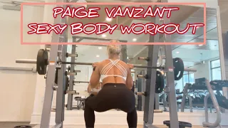 Paige VanZant sexy body workout