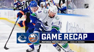 Canucks @ Islanders 1/9 | NHL Highlights 2024