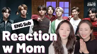 [Sub] 방탄소년단(BTS) 'Life Goes On& Dynamite' @LateLateShow | Korean Mom React to BTS | 엄마리액션