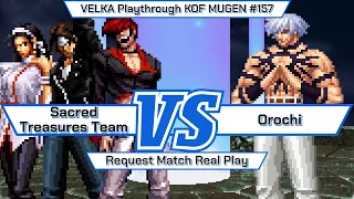 [KOF Mugen] Sacred Treasures Team VS Orochi (Playthrough #157) || 1080P 60FPS