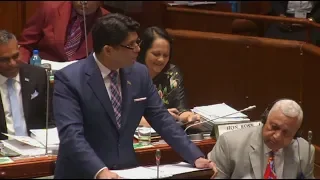 Fijian Attorney-General & Minister for Economy introduces 2018-2019 National Budget to Parliament