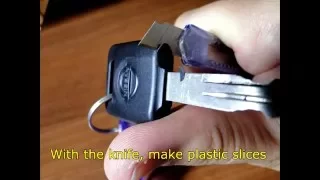 HOW TO EXTRACT TRANSPONDER (SENSOR,IMMOBILISER, CHIP) FROM A NISSAN KEY