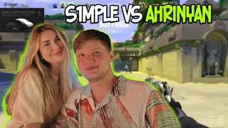 СИМПЛ ИГРАЕТ ПРОТИВ АРИНЯН В ВАЛОРАНТ! S1MPLE VS AHRINYAN