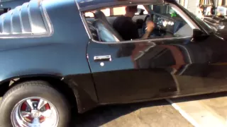 1981 Camaro running open pipes