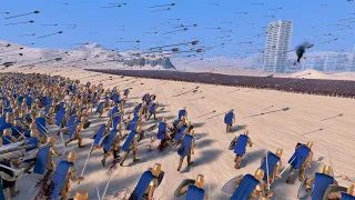 5000 Golden Knights VS 30.000 Archers - Ultimate Epic Battle Simulator UEBS