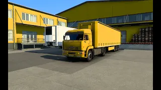 Euro Truck Simulator 2. КАМАЗ 5460. Россия. Томск - Новосибирск. Мониторы