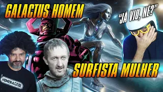 Galactus HOMEM, Surfista Prateado MULHER, Já viu, né? #galactus