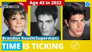 Brandon Routh Superman Young VS Now (2021) American film actor Brandon James Routh