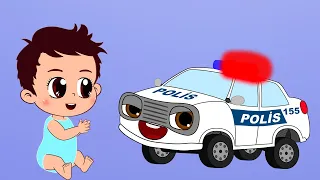 3 Şarkı Bir Arada🚔🏚️🪥Eğitici ve Eğlenceli Bebek ve Çocuk Şarkıları🎵Çizgi Film👶Aliş ile Zeliş🎈