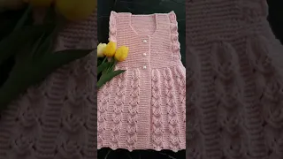 most beautiful handknitting baby frock design