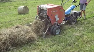 Demo: BCS Model 853 Walk-Behind Tractor with CAEB Mini Haybaler