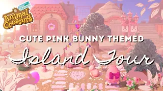 CUTE PINK BUNNY ISLAND TOUR | Animal Crossing New Horizons