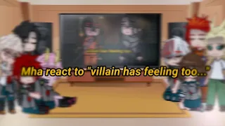 ||Mha react to "Villain has feeling too..."||villain Deku😈||Angst😥||MHA/BNHA✨