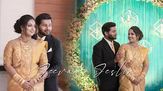 Jeevan + Jeslin Christian Grand Wedding Highlights |©F24STUDIOS