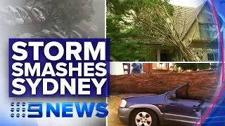 Houses, cars destroyed as snap storm smashes Sydney | Nine News Australia