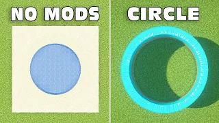 Circle in Vanilla Minecraft is Easy! - No Mods!