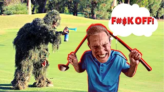 AIRHORN PRANK ON GOLFERS