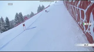 Marco Odermatt almost Crash Kitzbühel 2023 (ORF)