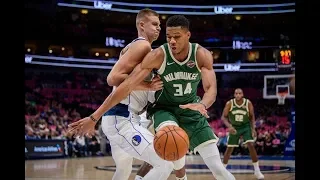 Giannis Antetokounmpo  TOO MUCH the HANDLE For LUKA AND PORZINGIS 34 Pts, 12 Reb, 4 Ast!