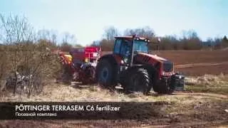 Трактор Terrion ATM 7360 Посевной комплекс Pottinger Terrasem C6 fertilizer