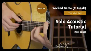 Wicked Game (Chris Isaak) - Solo Acoustic Tutorial