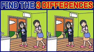【Spot the difference】 Try to find all 3 differences in 90 seconds | Hard brain exercise for seniors