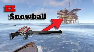 I found the m4 shotgun for the perfect snowball in rust