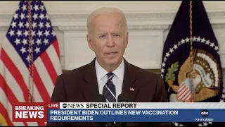 President Biden announces new COVID vaccine mandates for 100 million Americans