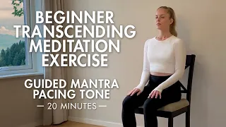 Guided Transcending Meditation | 20 Minutes Deep Relaxation | Calm Mantra Pace | Hands-On Meditation