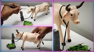 Clay Art : How To Make A Cow Out Of Clay Step By Step : Polymer clay cow : how to make cow