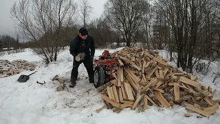 Расколол десятый Газон из 60 Отбиваю дровокол Друг-2