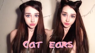 Cat Ears Hairstyle  Прическа Кошачьи Ушки  2 варианта  lucyfear