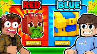We Did The ONE COLOR TRADE CHALLENGE... But I RIGGED It! (Roblox Pet Simulator X)