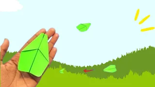 World's smallest paper boomerang plane , how to make boomerang , returnable paper plane making