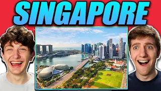 Americans React to Geography Now SINGAPORE! | The World's Most MODERN City!