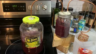 Blackberry Moonshine on the Pickle Still - Don't try this at home