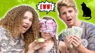 TASTY CAT FOOD PRANK! MattyBRaps vs Olivia Haschak (ft Madison!)