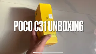 Poco c31 unboxing