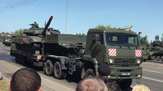 Парад в Курске!!! Упал танк Т-34