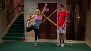 Sheldon and Penny jog together - The Big Bang Theory