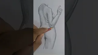 How to draw naked body | How to shade pencil art