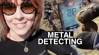 Metal Detecting an OLD TAVERN Site | Coins & Relics! | Crazy Lamp Lady