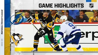 Lightning @ Penguins 10/15 | NHL Highlights 2022