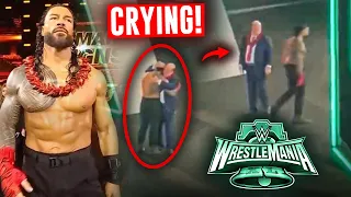 Roman Reigns CRYING AFTER LOSING At WrestleMania 40! EMOTIONAL After WrestleMania 40 OFF-AIR | WWE