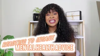 REACTING TO THE MOST INSANE MENTAL HEALTH ADVICE FROM MY FOLLOWERS | TUMI N